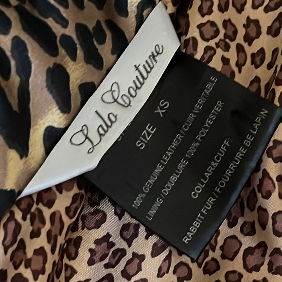 SENSATIONAL LEATHER AND RABBIT FUR JACKET - Picture 8 of 12